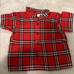 12 month Burberry check shirt
